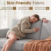 JUJABU 70 Inch Loveseat Sofa with Charging Port, Side Pocket and Removable Medium Firm Cushion, Breathable Chenille Fabric - 4 of 4