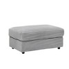 Sapphtopaz Accent Chair and Ottoman Set Comfortable Single Sofa Corduroy Fabric with Cushion 2 Pillows for Living Room, Bedroom, Office, Indoor - 4 of 4