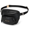 ELLE Luggage Wayfarer 1.8L Vegan Leather Monogram Belt/Crossbody Bag - Black - 2 of 4