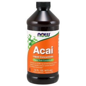 Acai Liquid Concentrate 100% Pure by Now Foods  -  16 oz Liquid - 1 of 2