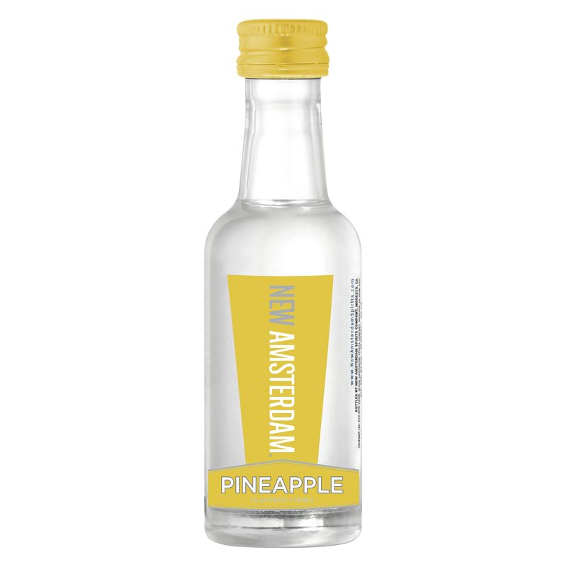 New Amsterdam Pineapple Flavored Vodka - 50ml Bottle, 1 of 2