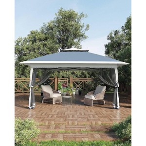 Garvee Canopy Tent, Pop Up Gazebo Tent Easy Setup with 4 Sand Bags,Mosquito Netting & Height Adjustable - 1 of 4