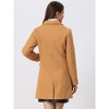 INSPIRE CHIC Women's Notched Lapel Single Breasted Outwear Fall coat - 4 of 4