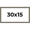 PosterPalooza | 30x15 Wood Antique Frame with UV Acrylic, 4 Finishes: Bronze, Gold, Silver, and Black - 2 of 4