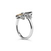 Silver Black Onyx and Citrine Marquise and Diamond Accent Fleur De Lis Ring - 4 of 4