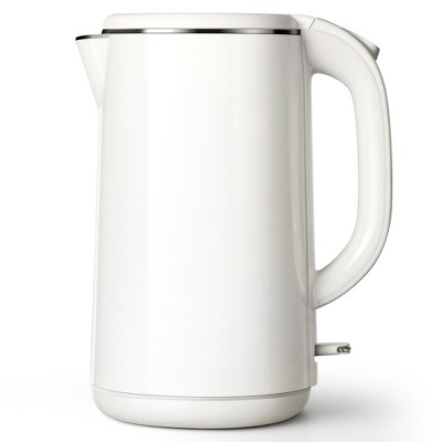 SUGIFT Fast-Boil 1.8L Stainless Steel Electric Kettle with Auto Shutoff, Dual-Angle Lid, 360° Cordless Base