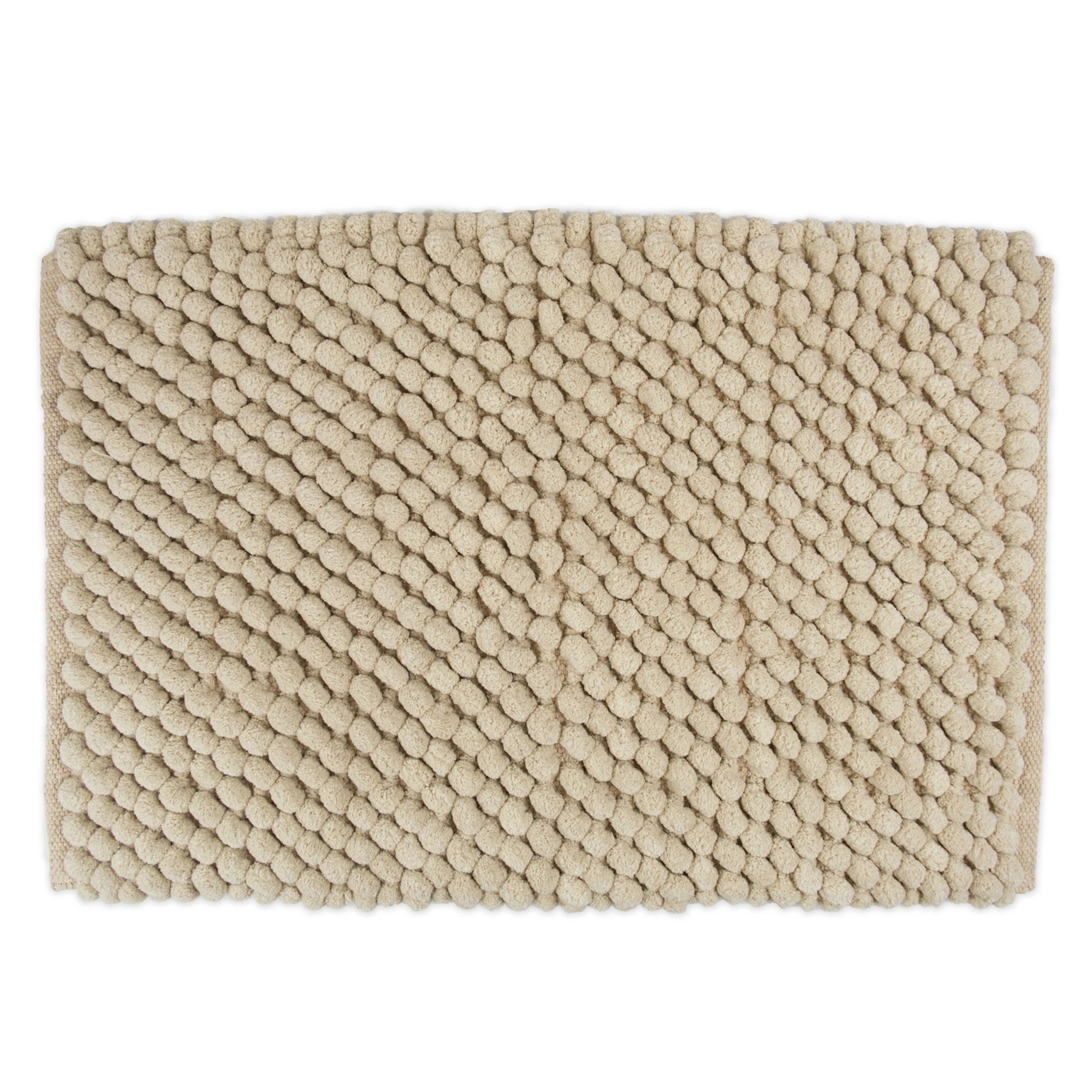 Design Imports Solid Taupe Microfiber Bath Mat 17X24