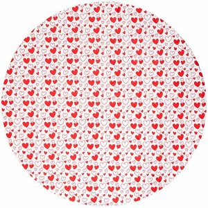 The Lakeside Collection Valentine's Day Round Vinyl Easy Fit Tablecloth Fits 36" to 48" dia - 1 of 2