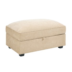 GDFStudio Ellendale Modern Chenille Upholstered Ottoman with Hidden Organization - 1 of 4