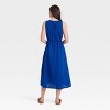 Women's Belted Gauze Midi A-Line Dress - Universal Thread™ - 2 of 3
