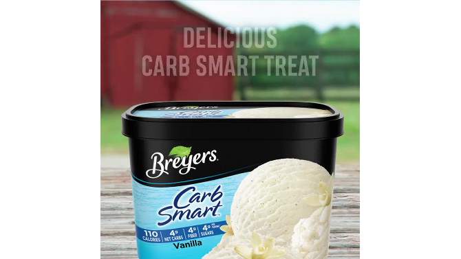 Breyers Carb Smart Vanilla Frozen Dairy Dessert - 48oz, 2 of 8, play video