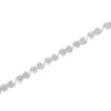 Haus of Brilliance Silver 1/10 Cttw Round Diamond "S" Link Miracle Plate Tennis Bracelet - 7-1/4" - 4 of 4