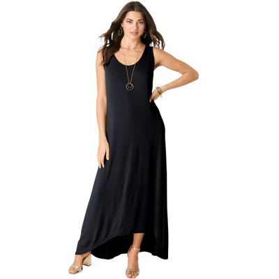Roaman's Women's Plus Size A-Line Maxi Dress
