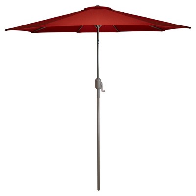 Northlight 9' Outdoor Patio Market Umbrella with Hand Crank and Tilt - Terracotta