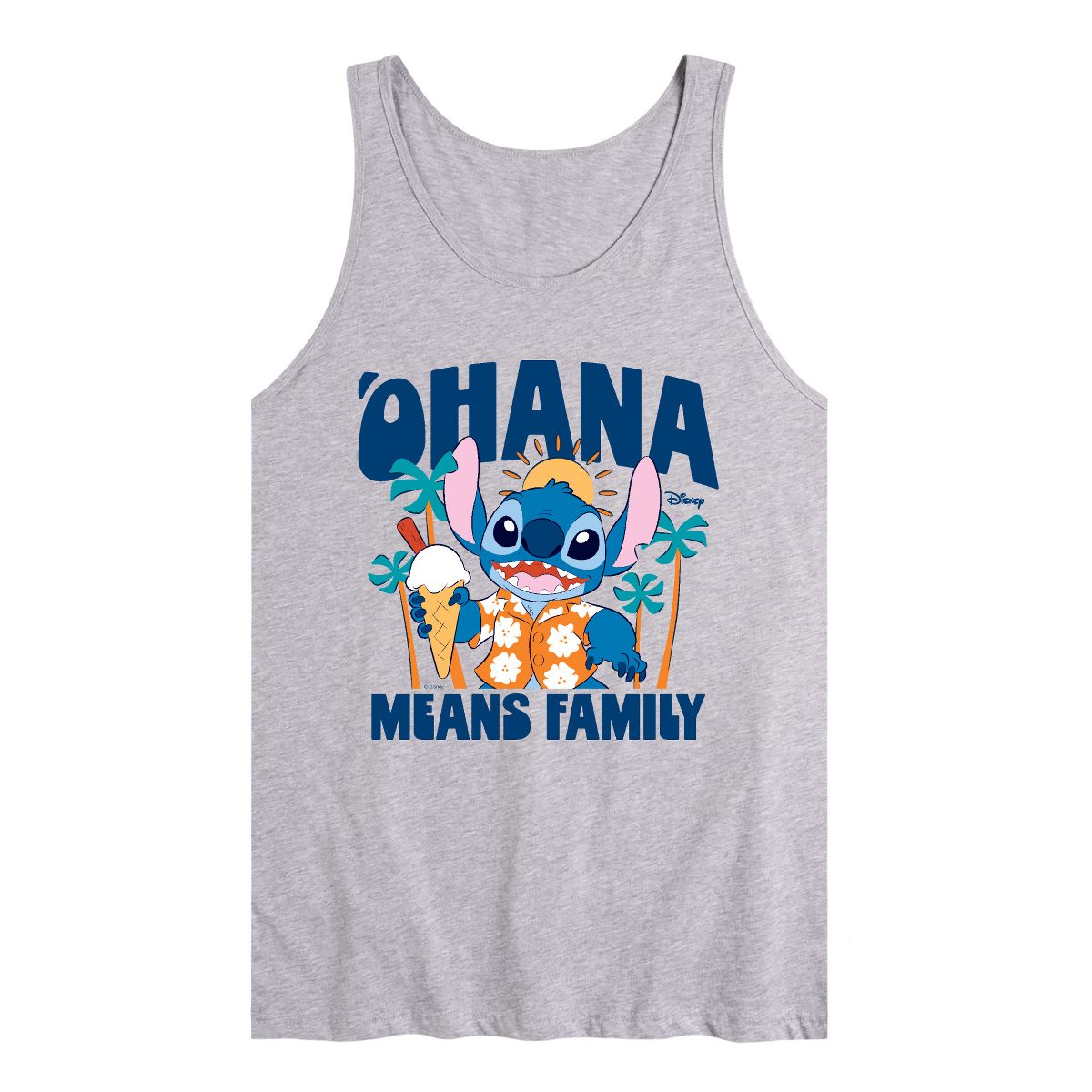 Men's - Lilo & Stitch - Ohana Family Fun Stitch Graphic Tank Top