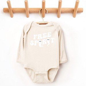 The Juniper Shop Free Spirit Ghost Distressed  Long Sleeve Bodysuit - 1 of 4