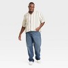 Men's Short Sleeve Slub Camp Button-Down Shirt - Goodfellow & Co™ - 3 of 3