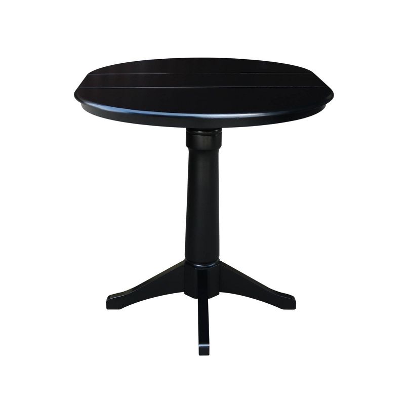 36" Magnolia Round Top Counter Height Dining Table with 12" Leaf - International Concepts, 4 of 7
