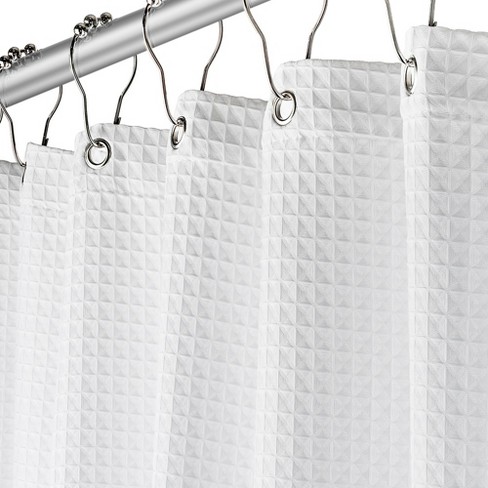 Creative Scents Matte White Waffle Shower Curtain : Target