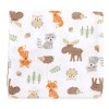 Hudson Baby Infant Boy Cotton Flannel Receiving Blankets Bundle, Woodland, One Size - 2 of 2