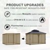 Aoodor Gazebo Replacement Netting Screen, Universal Gazebo 4-Panel Mosquito Net Sidewalls with Double Zippers for Outdoor Patio - 4 of 4