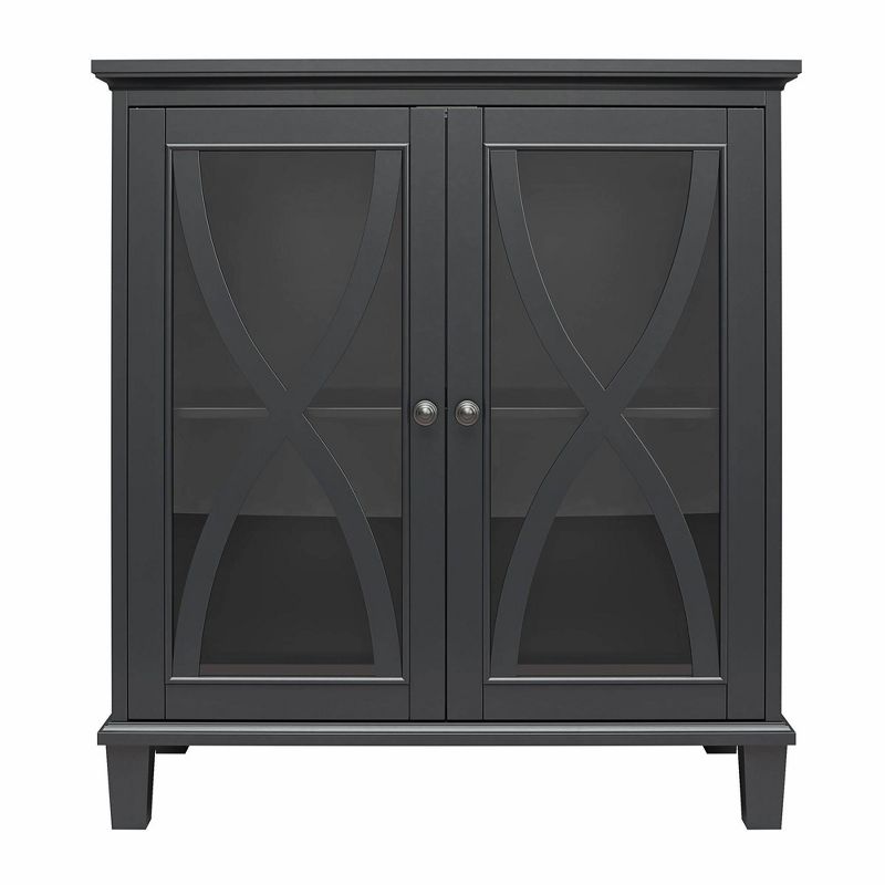 Catrin Accent Cabinet with Glass Doors - Room & Joy, 1 of 9
