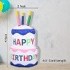 Sunnydaze 4 Foot Self Inflatable Blow Up Happy Birthday Cake Outdoor Lawn Decoration with LED Lights - 4 of 4