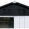 Acekool 4x6 FT Galvanized Steel Garden Shed with Water-Resistant Sloped Roof, Secure Windowless Outdoor Storage for Backyard and Patio - 2 of 4