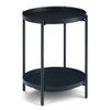 Vynxaria Metal End Table - Black, 16.9" D x 16.9" W x 22" H - 3 of 4