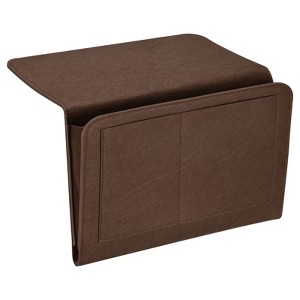 Unique Bargains Felt Bedside Organizer Bed Hanging Caddy 5 Pockets Hanging Bag - 1 of 3