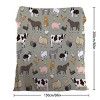 Boersma Various Animals Blanket Soft Pig Horse Durable Comfortable Blanket Birthday Gift Home Decoration Sofa Couch Office Bed Camping Travel, 60"x80" - 4 of 4