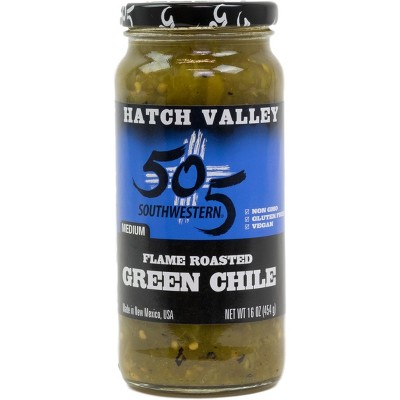 505 Southwestern Hatch Valley Flame Roasted Medium Green Chile Sauce ...