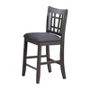 Royal Hampton Counter Height Chairs, Set of 2, Nailhead Trim, Open Square Back, Dark Gray - 3 of 4