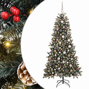 vidaXL Artificial Christmas Tree with Stand Green 114 x 114 x 210 cm - 1 of 4