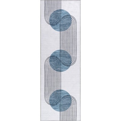 Nuloom Martine Abstract Sun Pet Friendly Machine Washable Area Rug