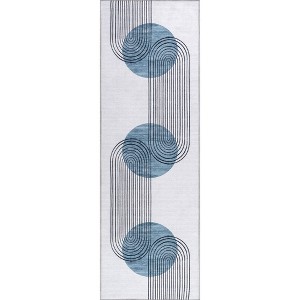 Nuloom Martine Abstract Sun Pet Friendly Machine Washable Area Rug - 1 of 4
