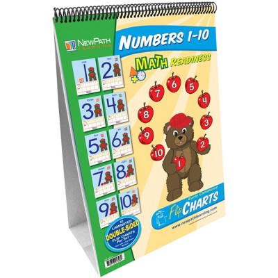 NewPath Learning Numbers 1 -10 Write-On/Wipe-Off Flip Chart Set, Grades PreK to 2