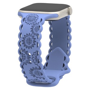 HTUTWOO Apple Watch Band Sunflower Engraved Band 38mm 40mm 41mm,Lace Hollow-out Strap for iWatch Series 9 8 6 5 4 3 2 1 Ultra - 1 of 4