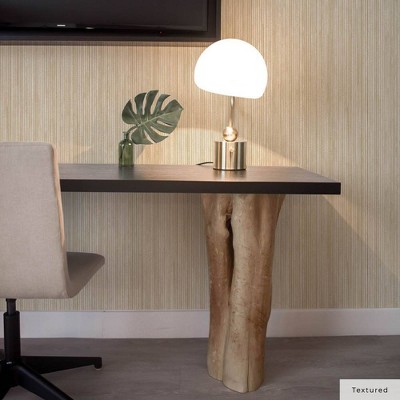 Sand Textured Grasscloth Peel and Stick Wallpaper Roll