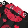 LunaLulinlk 4 Pcs Shower Curtain Set with Rugs Toilet Lid Cover Mat Red Lips Bathroom Sets - 3 of 4
