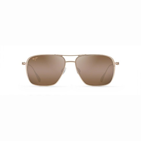 Maui Jim Beaches Aviator Sunglasses - Bronze Lenses With Gold