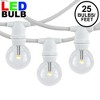 Novelty Lights 25 Feet Heavy Duty Light Strings and Sets with 25 In-Line E12 Sockets, White Wire PVC Stringer, 12" Spacing, End-To-End Connectable - 2 of 4