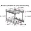 Hold N’ Storage Pull Out Cabinet Organizer 2 Tier – Heavy Duty Metal with Lifetime Limited Warranty - Anti Rust Chrome Finish - 2 of 4