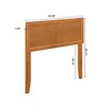 AFI Furnishings Sophia Twin Solid Wood Headboard, Light Toffee - 2 of 4