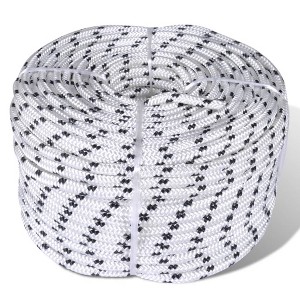 vidaXL Braided Rope Coil Boat Line Polyester 0.39"x1968.5" - 1 of 2