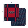 NBA New Orleans Pelicans 60"x70" Reverse Block Wordmark Double Sided Flannel Fleece Blanket - 3 of 3