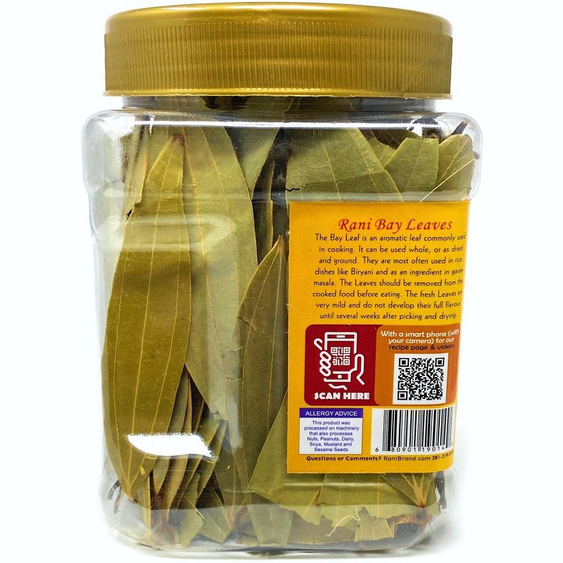 Bay Leaves Whole Hand Selected Extra Large - 1.4oz (40g) - Rani Brand Authentic Indian Products, 5 of 8