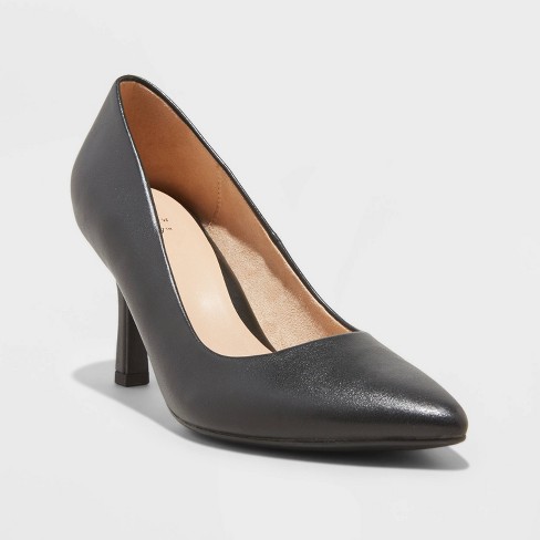 Women's Slip-on Jen Pumps - A New Day™ Black 5.5 : Target