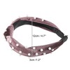 Unique Bargains Women's Bling Twisted Faux Pearl Velvet Headband Hairband Accessories 1.2 Inch Wide 1 Pc - 4 of 4