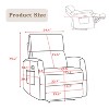 Recliner Chair,Fabric Power Recliner,Adjustable Modern Reclining Chair with Footrest for Adults,for Living Room,Medium - 3 of 4